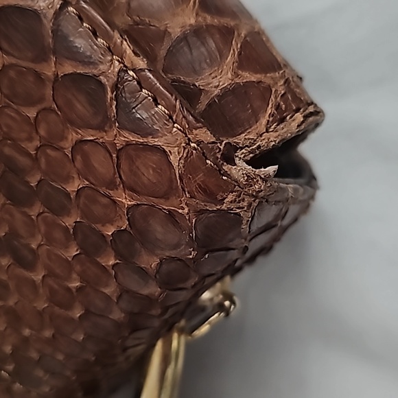 Besozzi Franco 100% Phyton bag Made in Italy - Picture 10 of 12